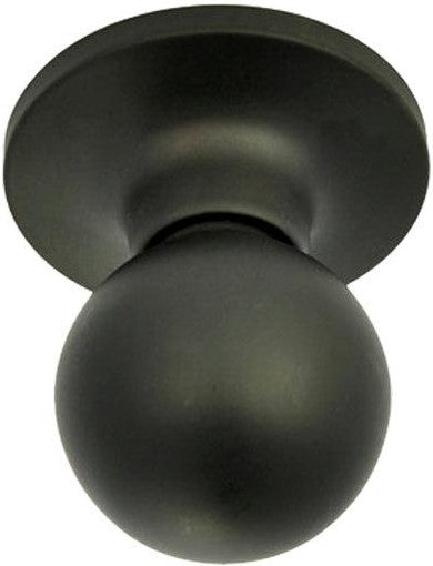 The Better Home Products Marina Ball Passage Knob in Black finish