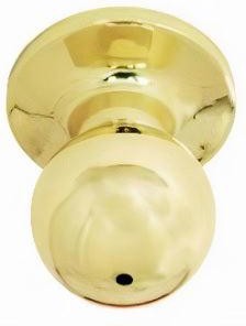 Better Home Products Marina Ball Privacy Knob in Polished Brass finish