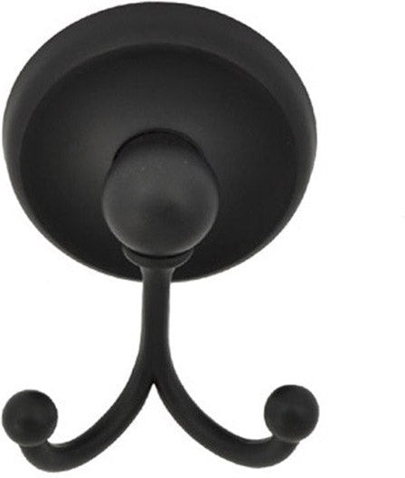 Better Home Products Miraloma Park Double Robe Hook in Black finish