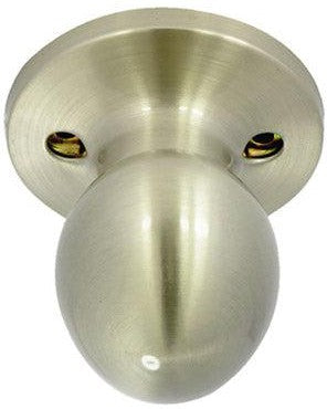 Better Home Products Miraloma Park Handleset Trim Egg Knob in Satin Nickel finish