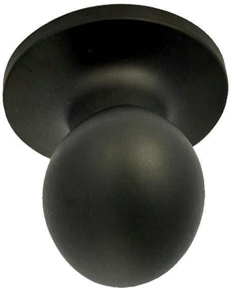 Better Home Products Miraloma Park Passage Egg Knob in Black finish