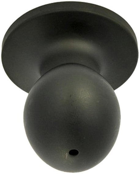 Better Home Products Miraloma Park Privacy Egg Knob in Black finish