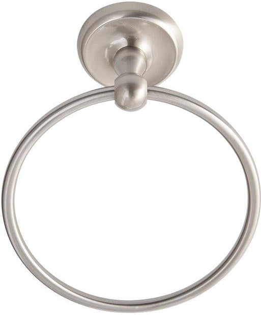 Better Home Products Miraloma Park Towel Ring in Satin Nickel finish