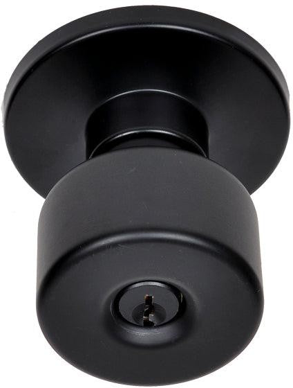 Better Home Products Mission Bell Entry Knob in Black finish