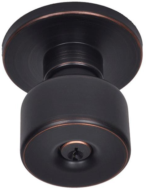 Better Home Products Mission Bell Entry Knob in Dark Bronze finish