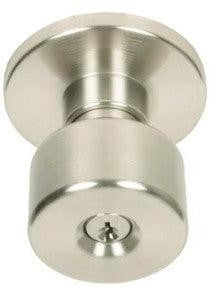 Better Home Products Mission Bell Entry Knob in Satin Nickel finish