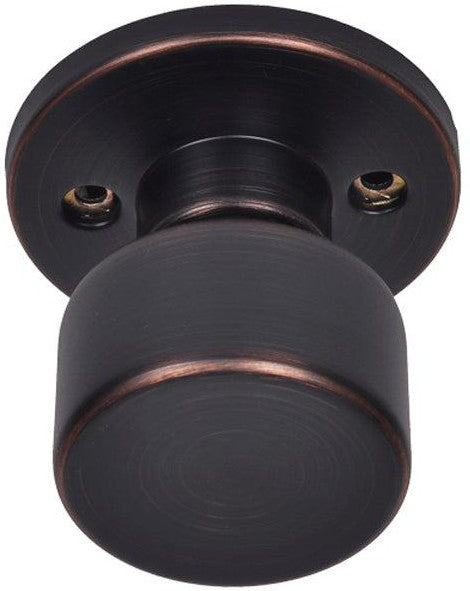 Better Home Products Mission Bell Handleset Trim Knob in Dark Bronze finish