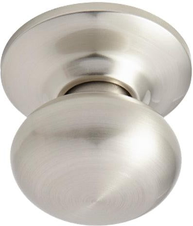 Better Home Products Noe Valley Mushroom Dummy Knob in Satin Nickel finish