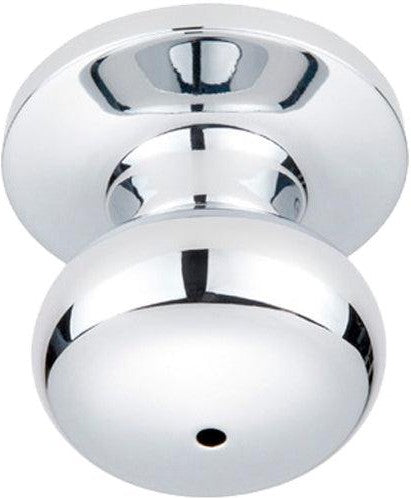 Better Home Products Noe Valley Mushroom Privacy Knob in Chrome finish