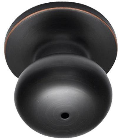 Better Home Products Noe Valley Mushroom Privacy Knob in Dark Bronze finish