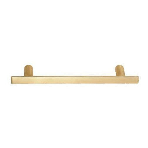 Better Home Products Santa Cruz Solid Bar Pull 6 1/4" C-to-C in Satin Brass finish