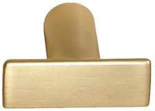 The Better Home Products Santa Cruz Solid T Bar Pull in Satin Brass finish