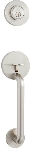 Better Home Products Skyline Handleset with Ball Knob Interior in Satin Nickel finish