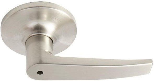 Better Home Products Soma Push Button Privacy Lever in Satin Nickel finish