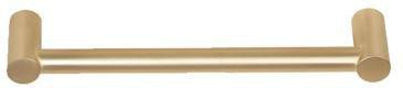 Better Home Products Stinson Beach Solid Bar Pull 6 1/4" C-to-C in Satin Brass finish