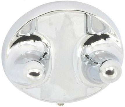 Better Home Products Twin Peaks Double Robe Hook in Chrome finish