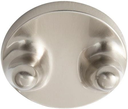 Better Home Products Twin Peaks Double Robe Hook in Satin Nickel finish