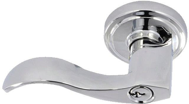 Better Home Products Twin Peaks Entry Lever - Left Handed in Chrome finish