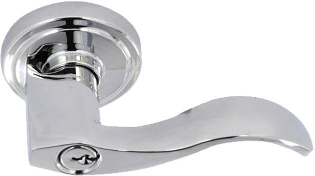 Better Home Products Twin Peaks Entry Lever - Right Handed in Chrome finish