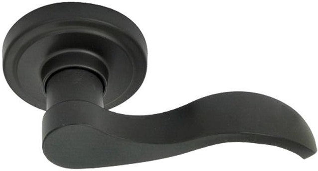 Better Home Products Twin Peaks Passage Lever in Black finish