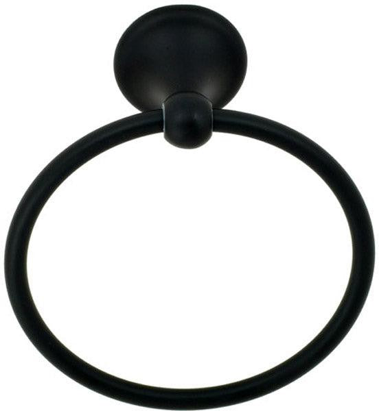 Better Home Products Waterfront Towel Ring in Black finish