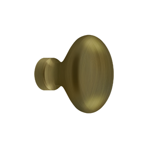 Deltana 1 1/4" Oval Knob in Antique Brass finish