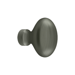 Deltana 1 1/4" Oval Knob in Pewter finish