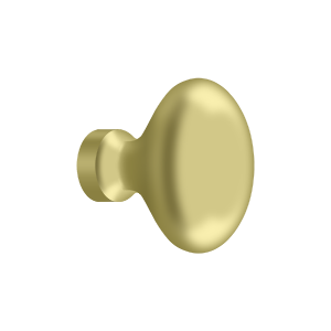 Deltana 1 1/4" Oval Knob in Polished Brass finish
