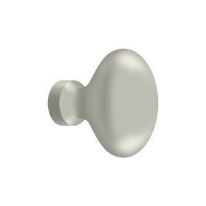 Deltana 1 1/4" Oval Knob in Satin Nickel finish