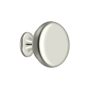 Deltana 1 1/4" Solid Round Knob in Lifetime Polished Nickel finish