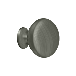 Deltana 1 1/4" Solid Round Knob in Pewter finish