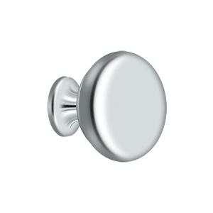 Deltana 1 1/4" Solid Round Knob in Polished Chrome finish