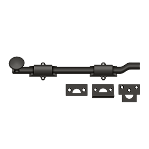 Deltana 10" Heavy Duty Offset Surface Bolt in Oil Rubbed Bronze finish