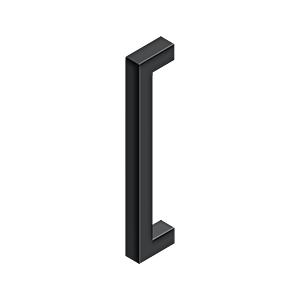 Deltana 12" CTC Contemporary Pull, Single Side in Flat Black finish
