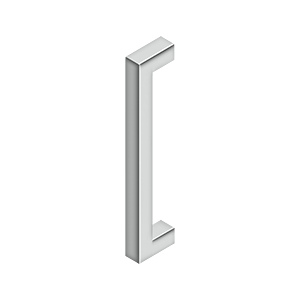 Deltana 12" CTC Contemporary Pull, Single Side in Polished Stainless finish