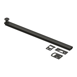 Deltana 12" Heavy Duty Concealed Screw Surface Bolt in Oil Rubbed Bronze finish