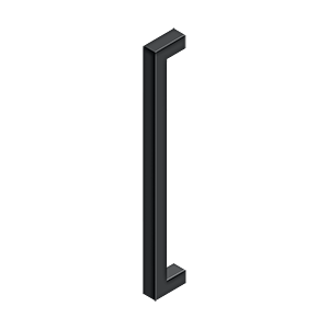 Deltana 18" CTC Contemporary Pull, Single Side in Flat Black finish