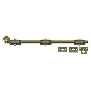 Deltana 18" Heavy Duty Surface Bolt in Antique Brass finish