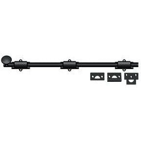 Deltana 18" Heavy Duty Surface Bolt in Flat Black finish