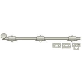 Deltana 18" Heavy Duty Surface Bolt in Satin Nickel finish