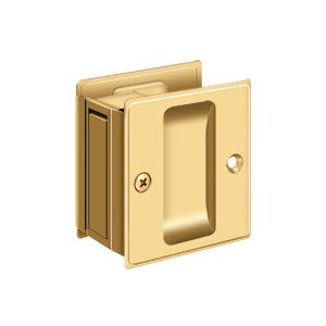 Deltana 2-1/2" x 2-3/4" Pocket Door Passage in PVD Polished Brass finish