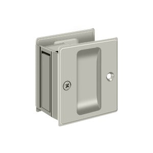 Deltana 2-1/2" x 2-3/4" Pocket Door Passage in Satin Nickel finish