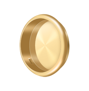 Deltana 2 1/8" Round Flush Pull in PVD Polished Brass finish