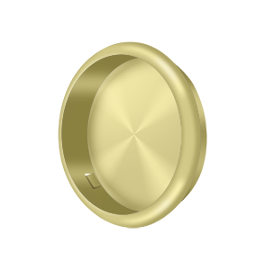 Deltana 2 1/8" Round Flush Pull in Polished Brass finish