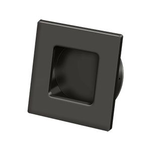 Deltana 2 3/4" Square Heavy Duty Flush Pull in Oil Rubbed Bronze finish