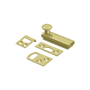 Deltana 2" Heavy Duty Concealed Screw Surface Bolt in Polished Brass finish