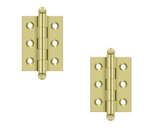 Deltana 2" x 1 1/2" Hinge with Ball Tips (Pair) in Polished Brass finish