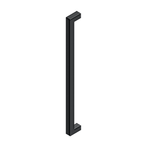 Deltana 24" CTC Contemporary Pull, Single Side in Flat Black finish