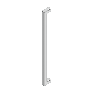 Deltana 24" CTC Contemporary Pull, Single Side in Polished Stainless finish