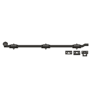 Deltana 26" Heavy Duty Offset Surface Bolt in Oil Rubbed Bronze finish